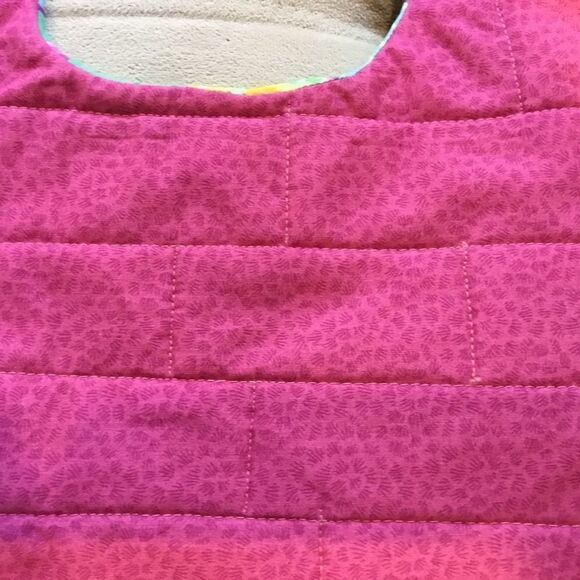 3/$25 or $12 ea. NWT Hand Crafted Reversible Quilted Baby Bib - Picture 6 of 6
